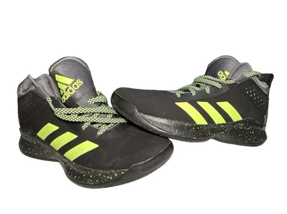 Adidas Cross Boys Basketball Shoes Black Green